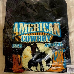 (Black shirt only) CODY JAMES MEN'S AMERICAN RODEO SHORT SLEEVE T-SHIRT (Black)